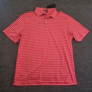 Black Quail Golf Shirt Men Large Oil Barrel Performance Polo Stretch